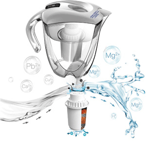 Caraffa filtrante Wellsan da 3,5 litri con cartuccia